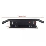 23" Bull Bar Front Bumper License Plate Holder Mount Bracket for LED Light Bar - Сурет 6