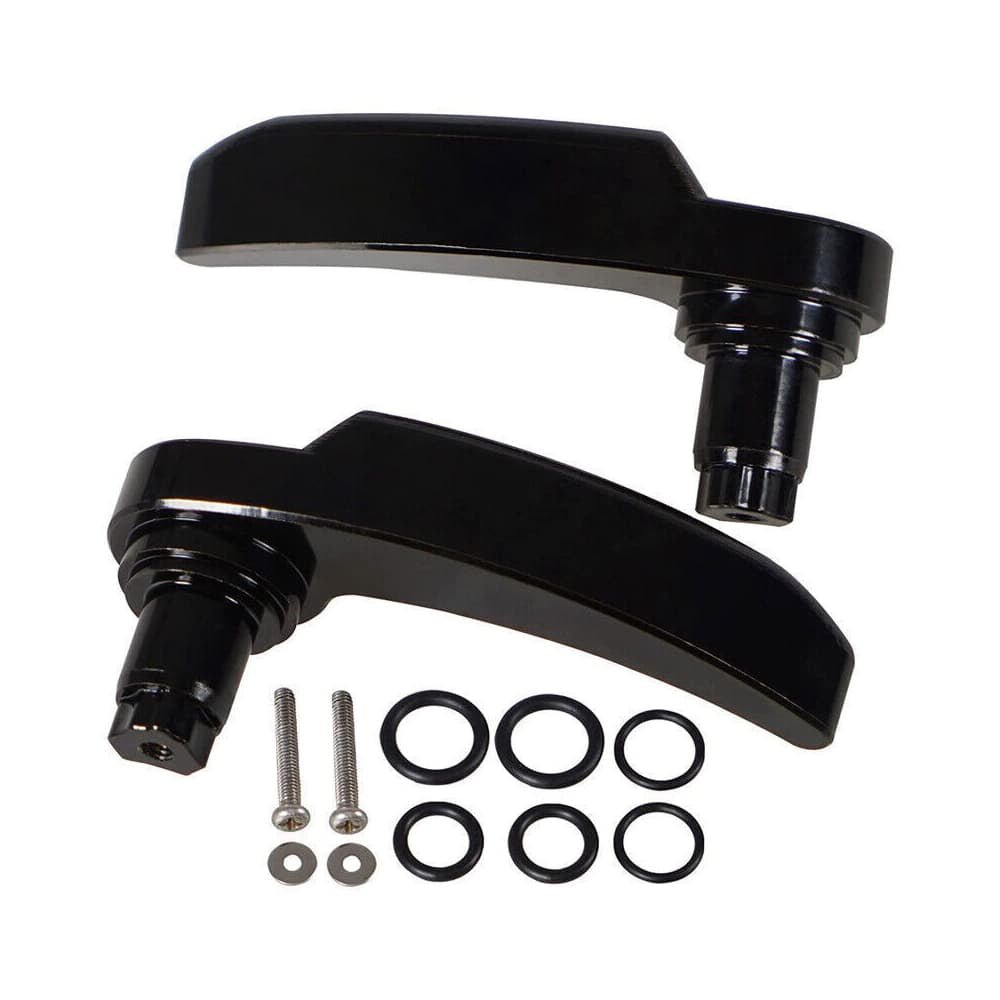 1_a5a6b274-fffe-4bee-9d34-3d22ffcfa1bb Motorcycle Saddle Bag Latch Kit for Harley-Davidson Road King 2014-2021 Black - الصورة 1
