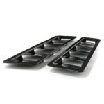 2PCS Universal Car Hood Vent Louver Scoop Cover Air Flow Intake Cooling Panel - Billede 2