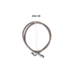 Turbo Oil Feed Line 48" Steel Braided 4AN 90 Degree Straight Hose — изображение 10