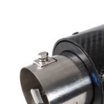 Racing Red Flame Led Exhaust Muffler Tip Carbon Fiber Racing Automobile Car Tail Pipe Light 2.5 Inch Inlet 4 Inch Outlet - Ảnh 5