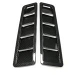 2PCS Universal Car Hood Vent Louver Scoop Cover Air Flow Intake Cooling Panel - Billede 8