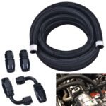 10/16/20FT 10AN CPE Fuel line Hose Braided Nylon Stainless Steel Oil Gas - Image 8