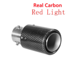 Racing Red Flame Led Exhaust Muffler Tip Carbon Fiber Racing Automobile Car Tail Pipe Light 2.5 Inch Inlet 4 Inch Outlet - Ảnh 12