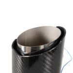 Racing Red Flame Led Exhaust Muffler Tip Carbon Fiber Racing Automobile Car Tail Pipe Light 2.5 Inch Inlet 4 Inch Outlet - Ảnh 6