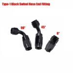 Universal 10AN Baffled Oil Catch Can Breather Can with Drain Valve 750ML Bundle and 10AN 5/8'' Fuel Line Fitting Kit Nylon Braided CPE Oil Hose - Billede 9