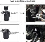 Baffled Oil Catch Can Kit Reservoir Tank with Breather Filter - 圖片 4