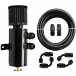 Universal 10AN Baffled Oil Catch Can Breather Can with Drain Valve 750ML Bundle and 10AN 5/8'' Fuel Line Fitting Kit Nylon Braided CPE Oil Hose - Billede 14