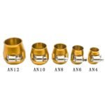 ⁦Hex Hose Finisher Clamp for Fuel/Oil/Gas/Air and Water End Cover Fitting 4/6/8/10/12AN⁩ - الصورة ⁦14⁩