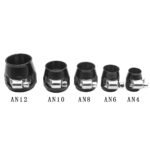 ⁦Hex Hose Finisher Clamp for Fuel/Oil/Gas/Air and Water End Cover Fitting 4/6/8/10/12AN⁩ - الصورة ⁦10⁩
