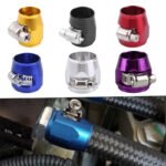 ⁦Hex Hose Finisher Clamp for Fuel/Oil/Gas/Air and Water End Cover Fitting 4/6/8/10/12AN⁩ - الصورة ⁦2⁩