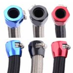 ⁦Hex Hose Finisher Clamp for Fuel/Oil/Gas/Air and Water End Cover Fitting 4/6/8/10/12AN⁩ - الصورة ⁦6⁩