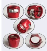 ⁦Hex Hose Finisher Clamp for Fuel/Oil/Gas/Air and Water End Cover Fitting 4/6/8/10/12AN⁩ - الصورة ⁦4⁩