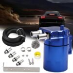 Upgraded Baffled Oil Catch Can with Breather Filter Kit Aluminum Oil Reservoir Tank with 3/8" Strengthened NBR Fuel Line - Billede 9