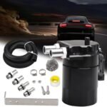 Upgraded Baffled Oil Catch Can with Breather Filter Kit Aluminum Oil Reservoir Tank with 3/8" Strengthened NBR Fuel Line - Billede 12
