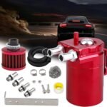 Upgraded Baffled Oil Catch Can with Breather Filter Kit Aluminum Oil Reservoir Tank with 3/8" Strengthened NBR Fuel Line - Billede 13