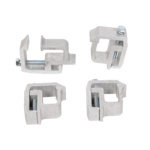 4 PCS Truck Cap Topper Camper Shell Mounting Clamps Heavy Duty Aluminum Silver — изображение 7
