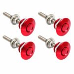 4 X Push Button Quick Release Hood Bonnet Pins Lock Clip Car Bumper Latch Kit - Ảnh 2