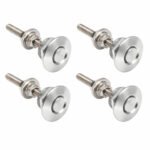 4 X Push Button Quick Release Hood Bonnet Pins Lock Clip Car Bumper Latch Kit - Ảnh 3