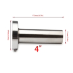 Universal 3.5" to 4.5" Round Steel Removable Catback Exhaust System Muffler Tip Silencer - Ảnh 12