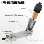 ⁦For 2011-16 Jeep Dodge Chrysler 926-876 Aluminum Housing Oil Filter Assembly⁩ - الصورة ⁦11⁩
