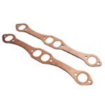 For SB Chevy 327 305 350 Reusable SBC Oval Port Copper Header Exhaust Gaskets - 圖片 4