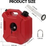 Motorcycle Portable Gas Tank 5L Jerry Can For Honda KTM BMW Street ATV Off Road - 圖片 3