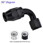 ⁦2PCS AN4/AN6/AN8/AN10/AN12 PTFE Hose End Fitting Adapter for PTFE Hose Line Only⁩ - الصورة ⁦5⁩