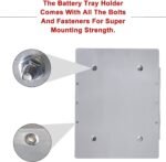 ⁦Battery Bracket Relocation Hold Down Tray Kit For Optima 34/78 Battery Aluminum⁩ - الصورة ⁦6⁩
