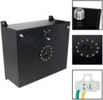 20 Gallon Aluminum Race Drift Fuel Cell cap Tank Level Sender Black - Сурет 6