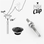 4 X Push Button Quick Release Hood Bonnet Pins Lock Clip Car Bumper Latch Kit - Ảnh 15