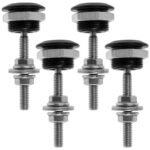 4 X Push Button Quick Release Hood Bonnet Pins Lock Clip Car Bumper Latch Kit - Ảnh 4