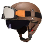 Retro German Motorcycle Half Helmet DOT Certified - I06 – Vaizdas 9
