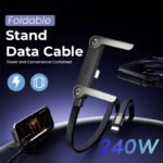 🔥Last Day 60% OFF - ⚡2-in-1 Invisible Holder Charger Cable – 240W Fast Charging Cord with Built-In Phone Stand
