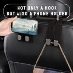 ⁦🔥LAST DAY SALE 50% OFF - 🚗Car Seat Back Alcantara Storage Hook - 💥Double Hook Holder for Convenient Storage⁩ - الصورة ⁦3⁩