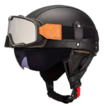 Retro German Motorcycle Half Helmet DOT Certified - I06 – Vaizdas 13