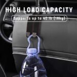 ⁦🔥LAST DAY SALE 50% OFF - 🚗Car Seat Back Alcantara Storage Hook - 💥Double Hook Holder for Convenient Storage⁩ - الصورة ⁦4⁩