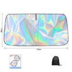 ⁦Laser Reflective Car Windshield Sun Shade – Ultimate Interior Protection & Cooling for Sedans. SUVs & MPVs⁩ - الصورة ⁦3⁩