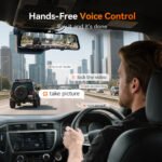 WOLFBOX G900Pro 12MP WiFi Touch Screen Rear View Mirror Dash Cam Smart Mirror RHD - 圖片 5