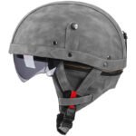 Retro German Motorcycle Half Helmet DOT Certified - I06 – Vaizdas 14