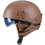 Retro German Motorcycle Half Helmet DOT Certified - I06 – Vaizdas 7