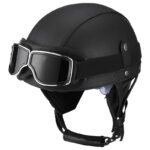Retro German Motorcycle Half Helmet DOT Certified - I06 – Vaizdas 12