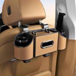 ⁦Multifunctional Nappa Leather Car Backseat Organizer⁩ - الصورة ⁦9⁩