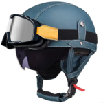 Retro German Motorcycle Half Helmet DOT Certified - I06 – Vaizdas 25