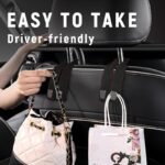 ⁦🔥LAST DAY SALE 50% OFF - 🚗Car Seat Back Alcantara Storage Hook - 💥Double Hook Holder for Convenient Storage⁩ - الصورة ⁦2⁩
