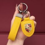 ⁦Genuine Leather Porsche Keychain⁩ - الصورة ⁦8⁩