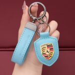 ⁦Genuine Leather Porsche Keychain⁩ - الصورة ⁦9⁩