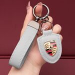 ⁦Genuine Leather Porsche Keychain⁩ - الصورة ⁦10⁩